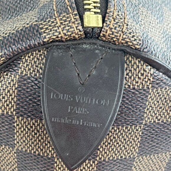 Louis Vuitton Damier Ebene Speedy 30 Satchel Handbag - Picture 5 of 13